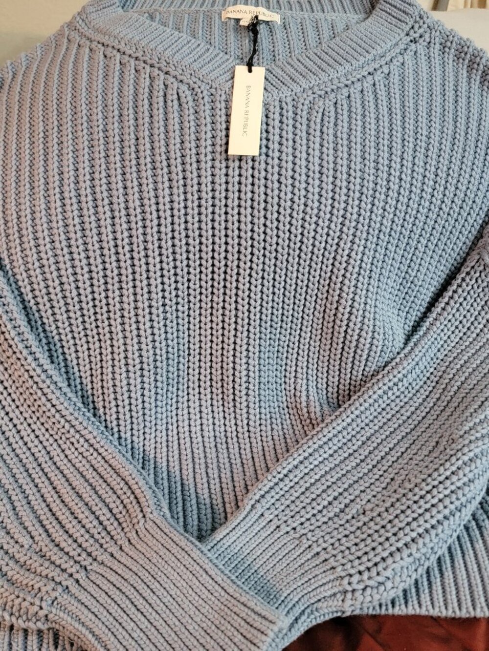 Banana Republic chunky oversized cotton sweater